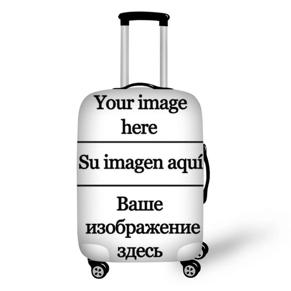 Twoheartsgirl Stretch Paris Print Travel Luggage Covers for 18''-32''