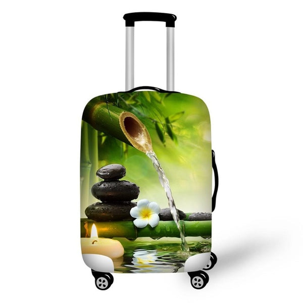 Twoheartsgirl Stretch Paris Print Travel Luggage Covers for 18''-32''