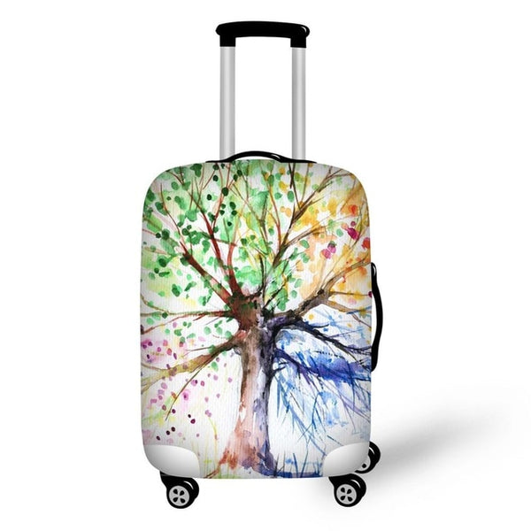 Twoheartsgirl Stretch Paris Print Travel Luggage Covers for 18''-32''