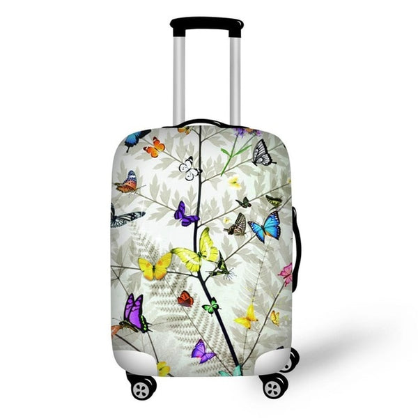 Twoheartsgirl Stretch Paris Print Travel Luggage Covers for 18''-32''