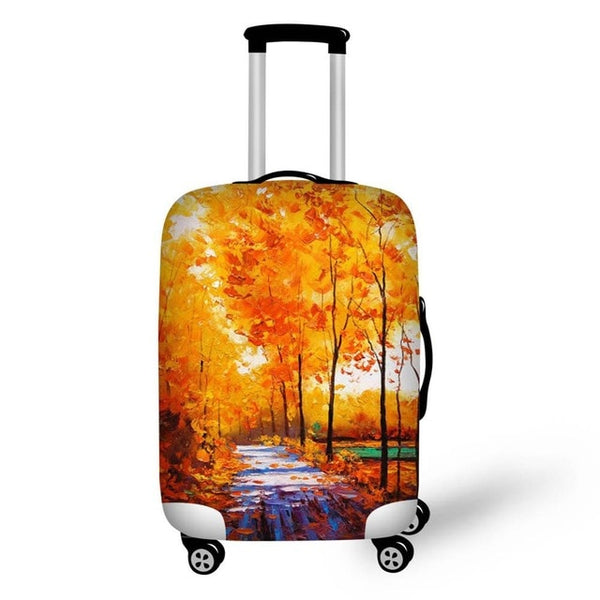 Twoheartsgirl Stretch Paris Print Travel Luggage Covers for 18''-32''