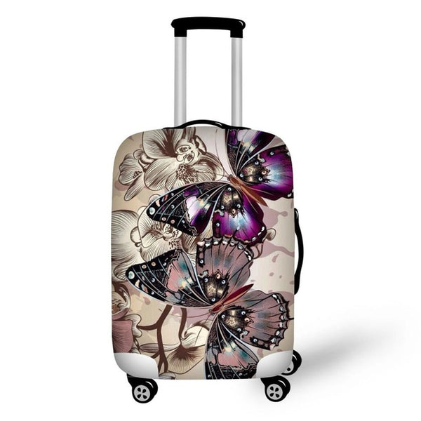 Twoheartsgirl Stretch Paris Print Travel Luggage Covers for 18''-32''
